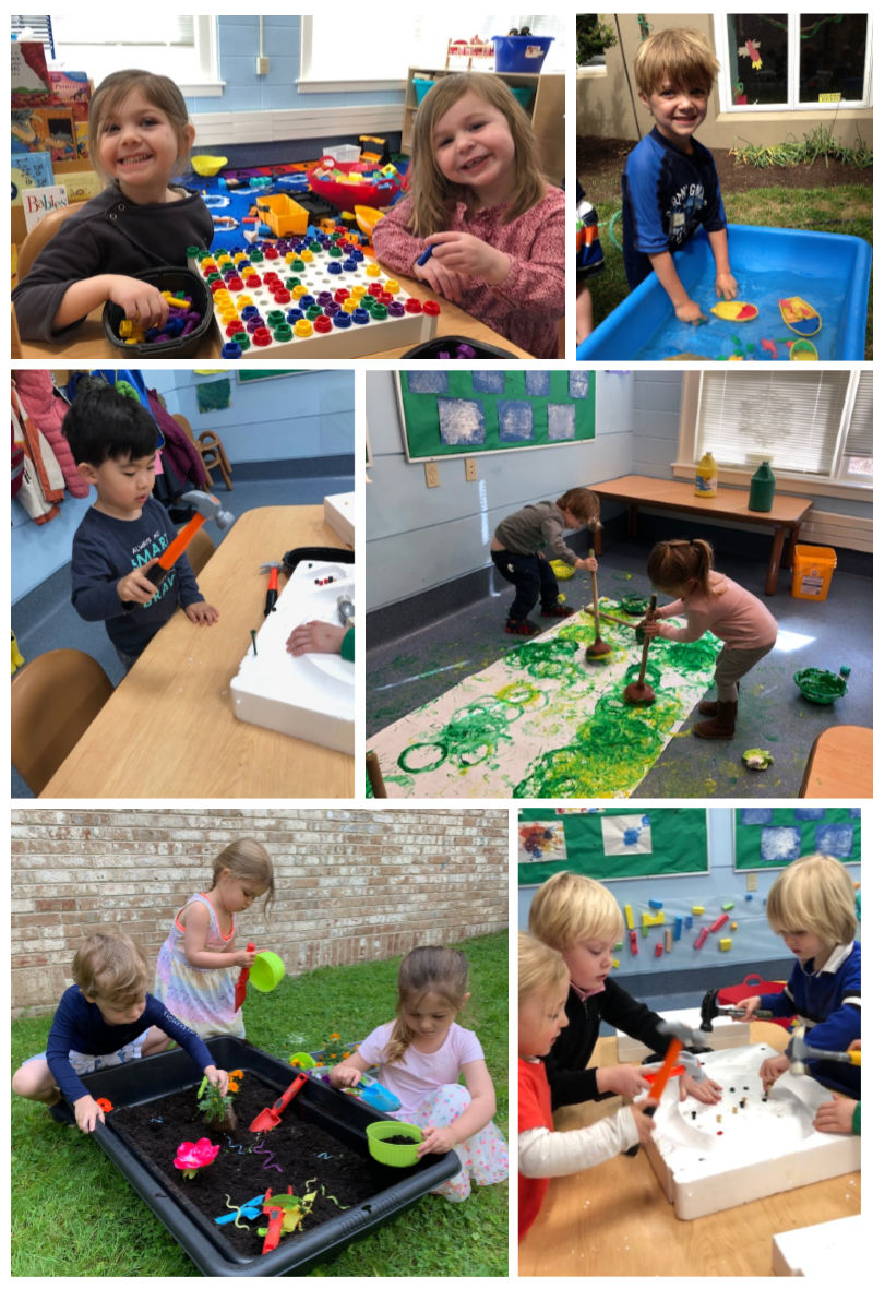 examples of kids playing in TPNS classroom